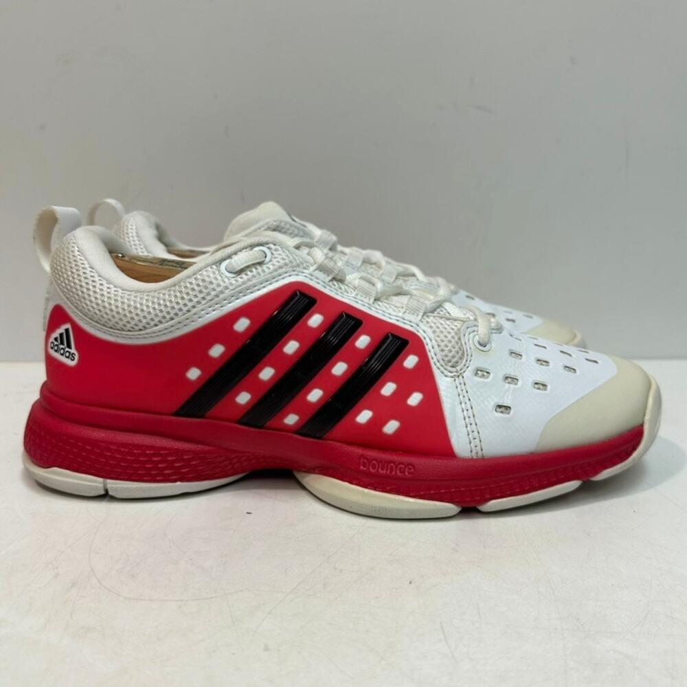 VGUC adidas Women's Barricade Classic Bounce tennis shoes White / Pink Retro 6.5